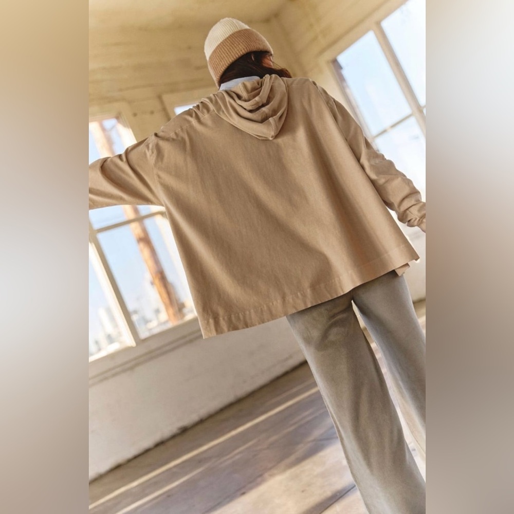 Free People Movement ~ Hot Shot Hooded Layer ~ XS ~ Hoodie ~ Taupe ~ * NWT - Picture 3 of 16